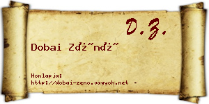 Dobai Zénó névjegykártya